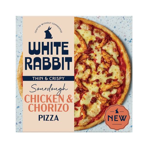 White Rabbit Chicken & Chorizo Sourdough Gluten Free Pizza 324g